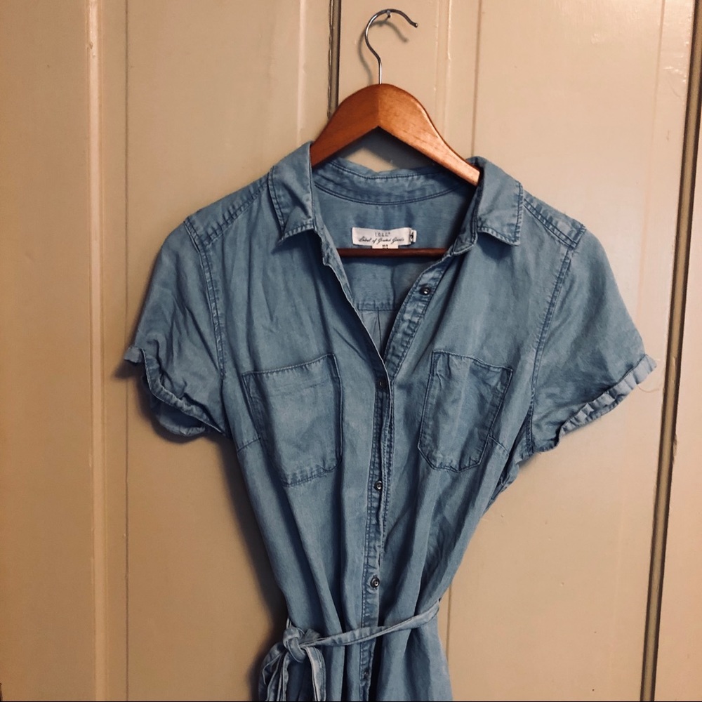 H&M classic denim shirt dress